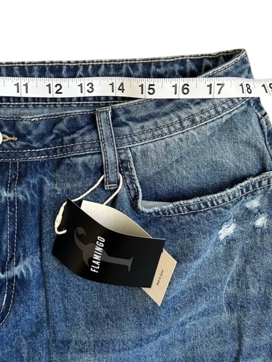 Women’s Flamingo NWT Flamingo Blue Denim Distressed Jeans XXL Size 16, Plus - Picture 4 of 9